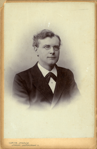 104883 Portret van A.B. ter Haar Romeny, geboren 1856, Hervormd predikant te Utrecht (1900-1905), overleden 1905. ...